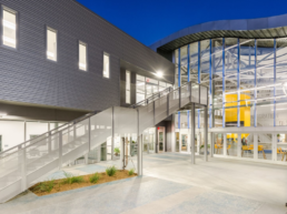Exterior Picture of South Orange County CCD IDEA Building Project at Night