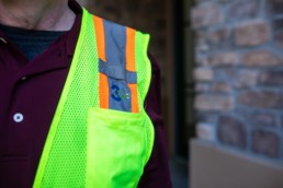 Worker with a 3QC workers vest