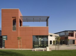 Exterior Picture of San Diego CCD Hourglass Park Field House During the Day