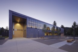 Exterior Picture of Mono County Mammoth Lakes Superior Courthouse at Night