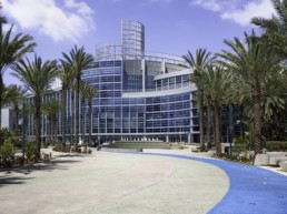 Exterior Picture of the Anaheim Convention Center During the Day