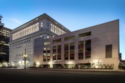 Exterior Picture of the Los Angeles County Hall of Justice Building During the Day