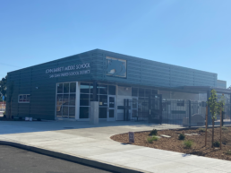 Exterior image of SJUSD Barrett Middle School